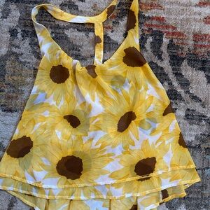 Show Me Your MuMu Yellow Sunflower Camisole
